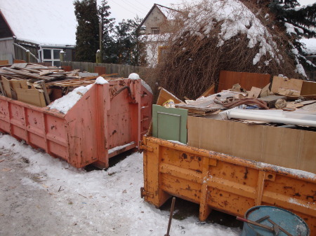 Holz - und Baumischcontainer